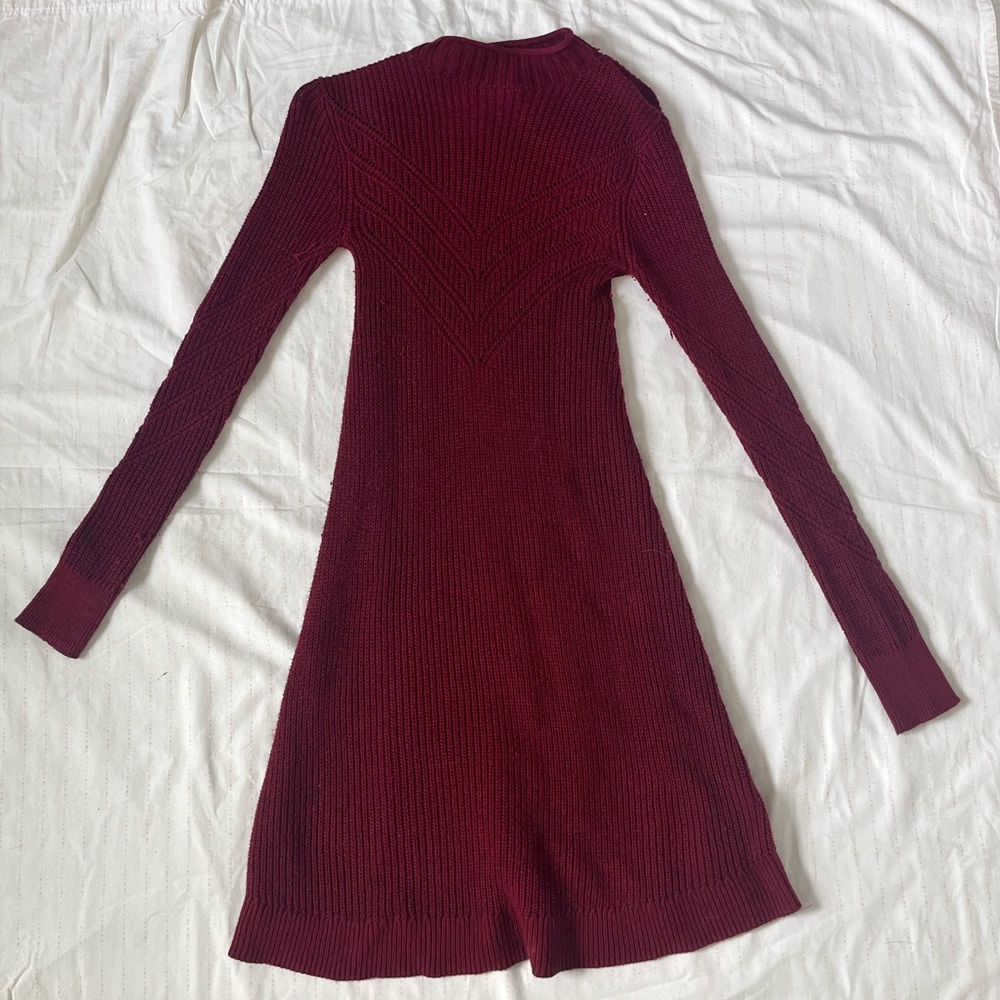 American Eagle Sweater Red Dress